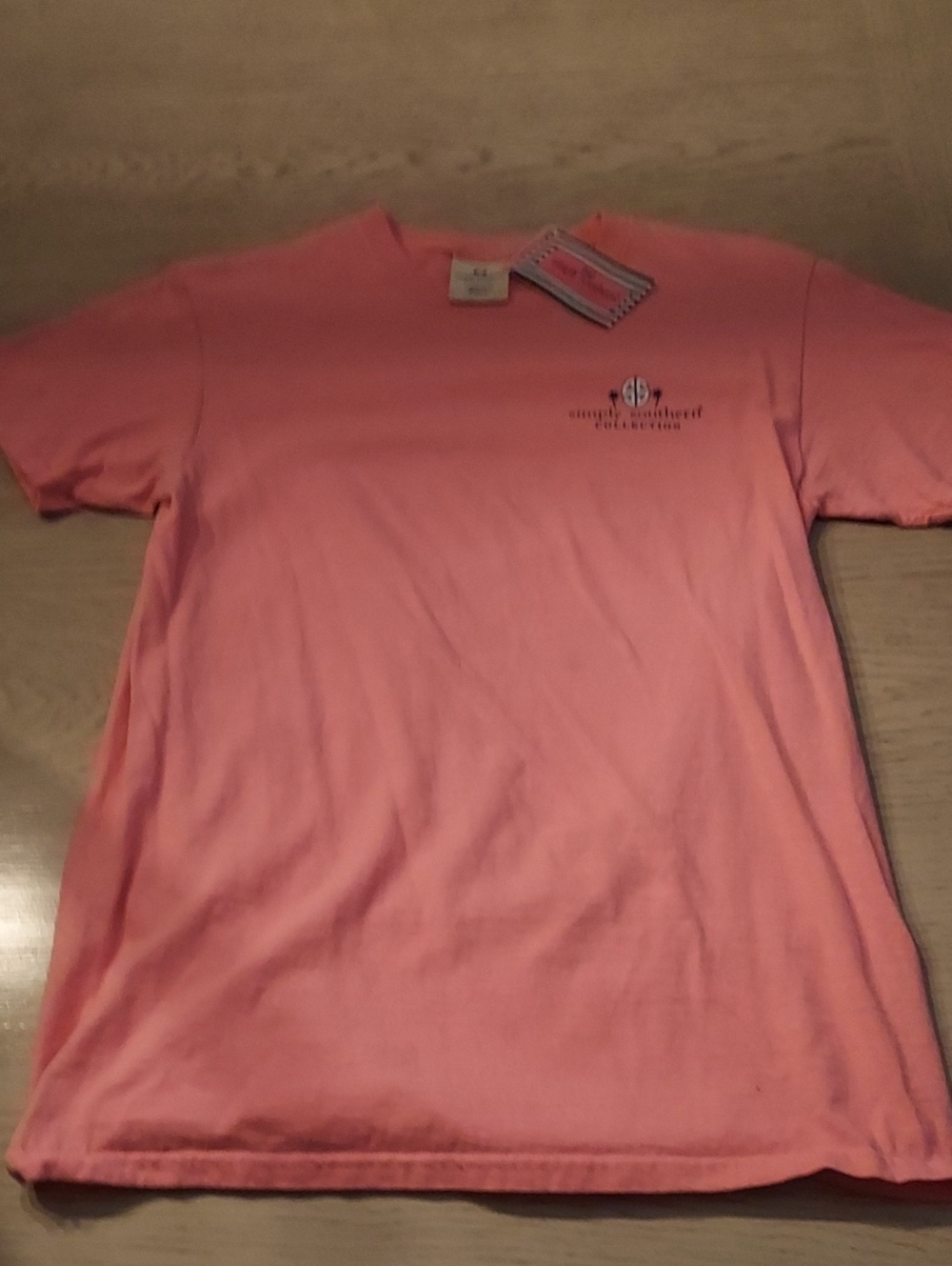 Simply Southern Coral-Pink Short Sleeve Tee